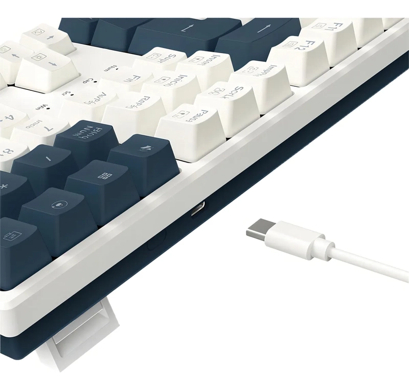 TECLADO GAMER REDRAGON TRUNDLE K668WBO RGB BLANCO - 4