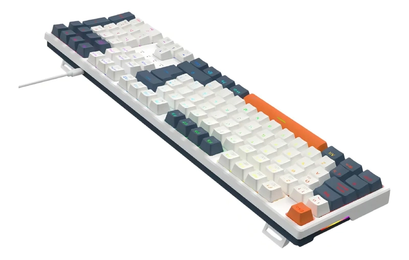 TECLADO GAMER REDRAGON TRUNDLE K668WBO RGB BLANCO - 5