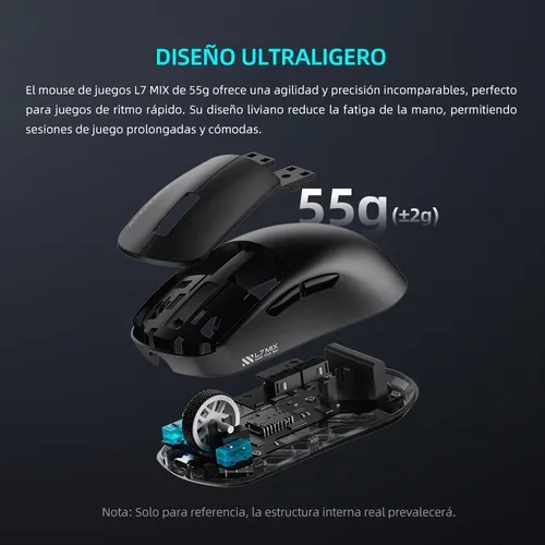 RATON GAMER MACHENIKE L7MIX PAW3395 26000DPI - 4