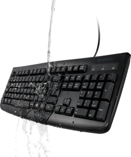 TECLADO FOR LIFE LAVABLE ALAMBRICO KENSINGTON NEGRO - 2