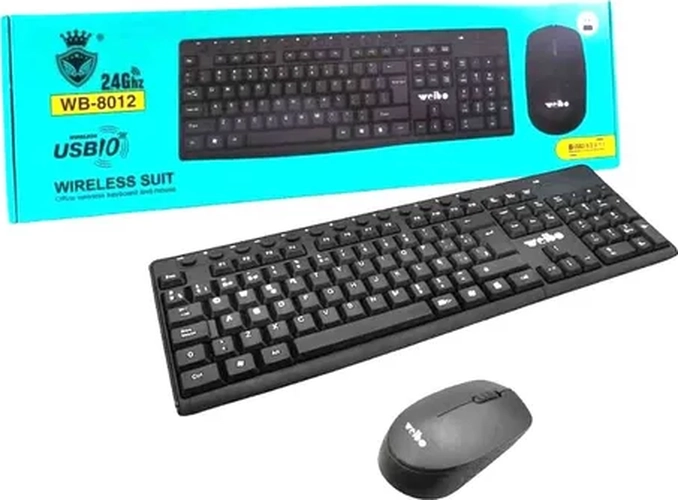 TECLADO Y MOUSE WEIBO NUME RICO INALAMBRICO 2.4GHZ - 7