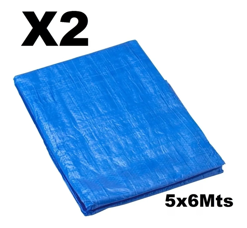PACK X2 LONA MULTIUSO IMPERMEABLE CARGA 5X6M - 3