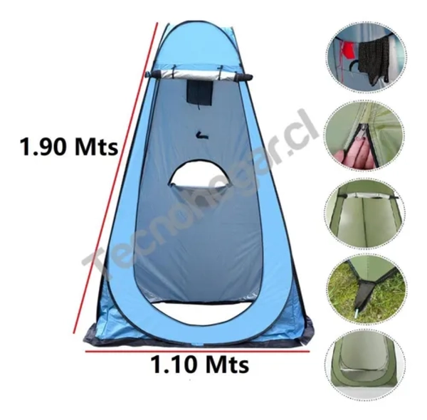 CARPA BAÑO VESTIDOR + BAÑO QUIMICO 2 DUCHAS - 4