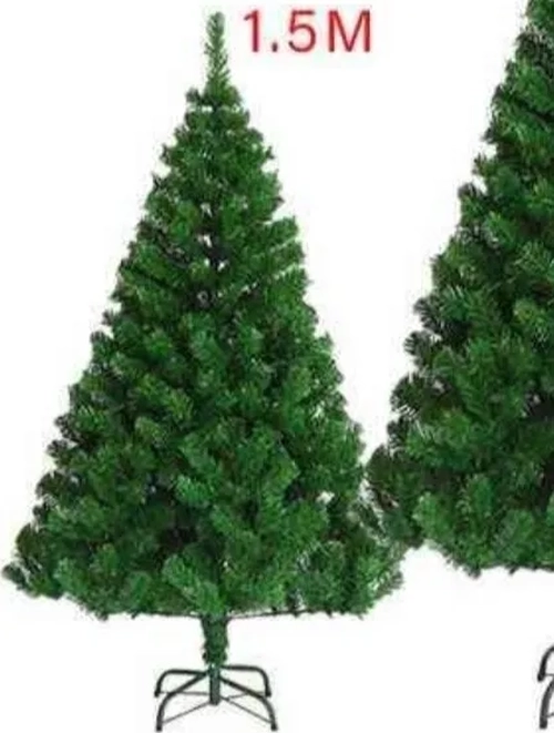 ARBOL DE NAVIDAD FRONDOSOS CON PATA METALICA VERDE - 2