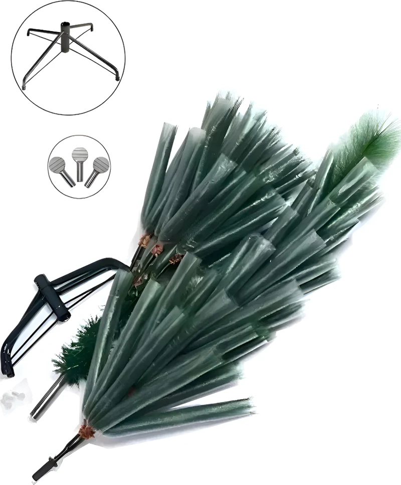 ARBOL DE NAVIDAD 1.80M ARTIFICIAL PINO NAVIDEÑO FRONDOSO VERDE - 6