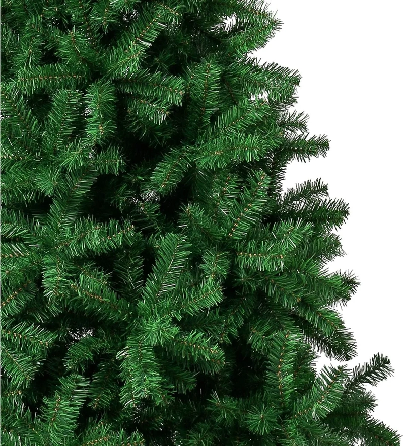 ARBOL DE NAVIDAD DE ABETO DE COLOR SOLIDO DE 210 CM VERDE - 1