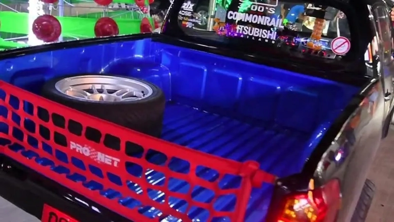 MALLA RED DEPORTIVA TRASERA PORTALON UNIV CAMIONETAS PICKUP - 4