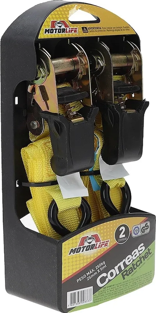 ESLINGA CORREA RATCHET MOTORLIFE 2 CORREAS 5 MT - 5