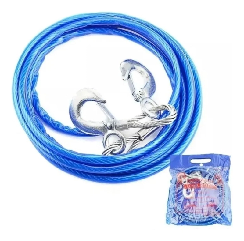 CABLE DE REMOLQUE AUTO PIOLA ACERO 6000KGS 10MM X 4M - 1