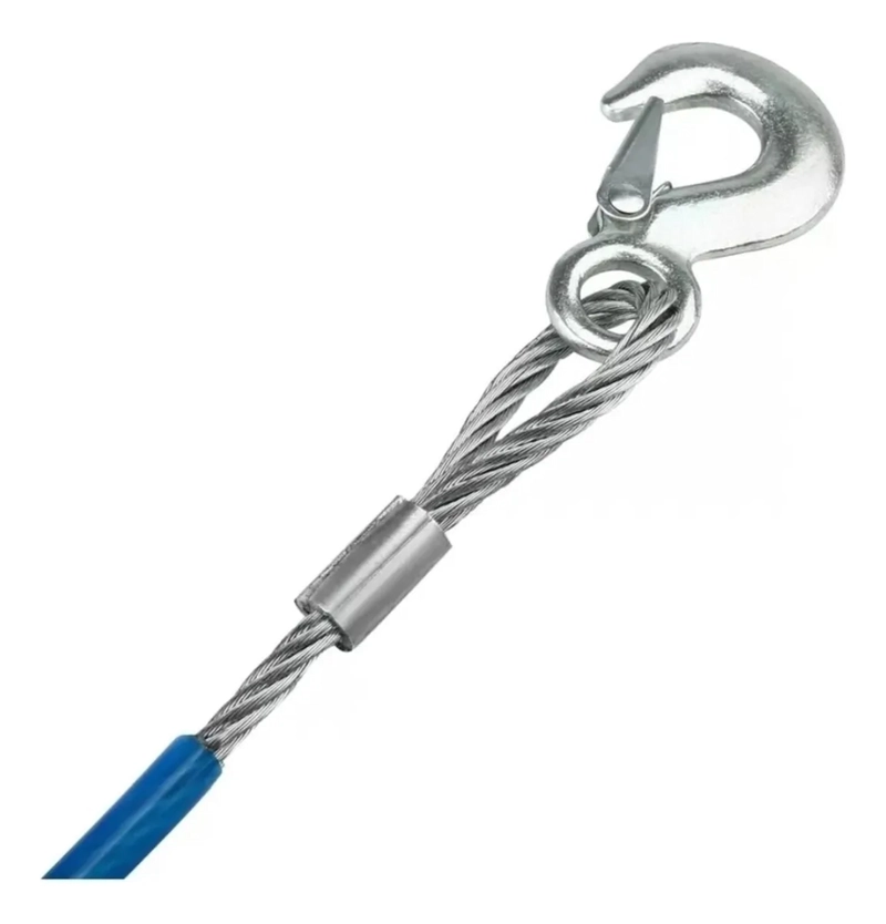 CABLE DE REMOLQUE AUTO PIOLA ACERO 6000KGS 10MM X 4M - 2