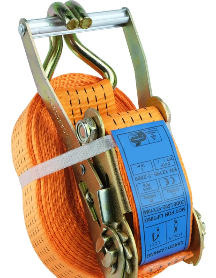 ESLINGAS LINGA AMARRE 50MM 6M SLINGA 5000KG RACHET - NORPLAT NARANJA - 2