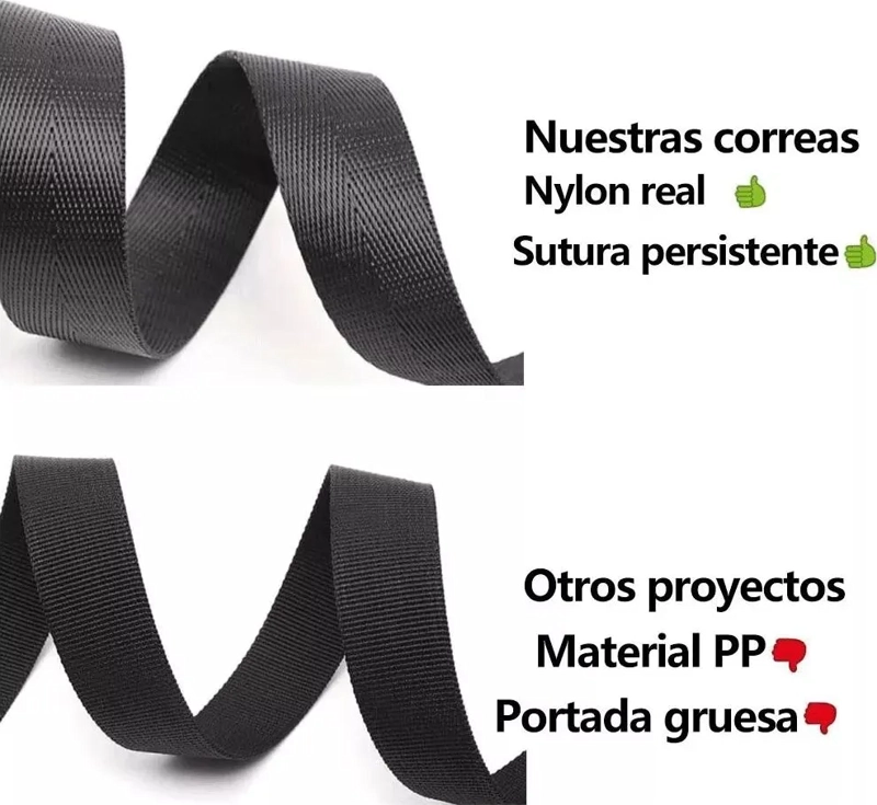 10 CINCHO CORREA AMARRE TRINQUETE HEBILLA CINTA AUTO MOTO 2M NEGRO - 2