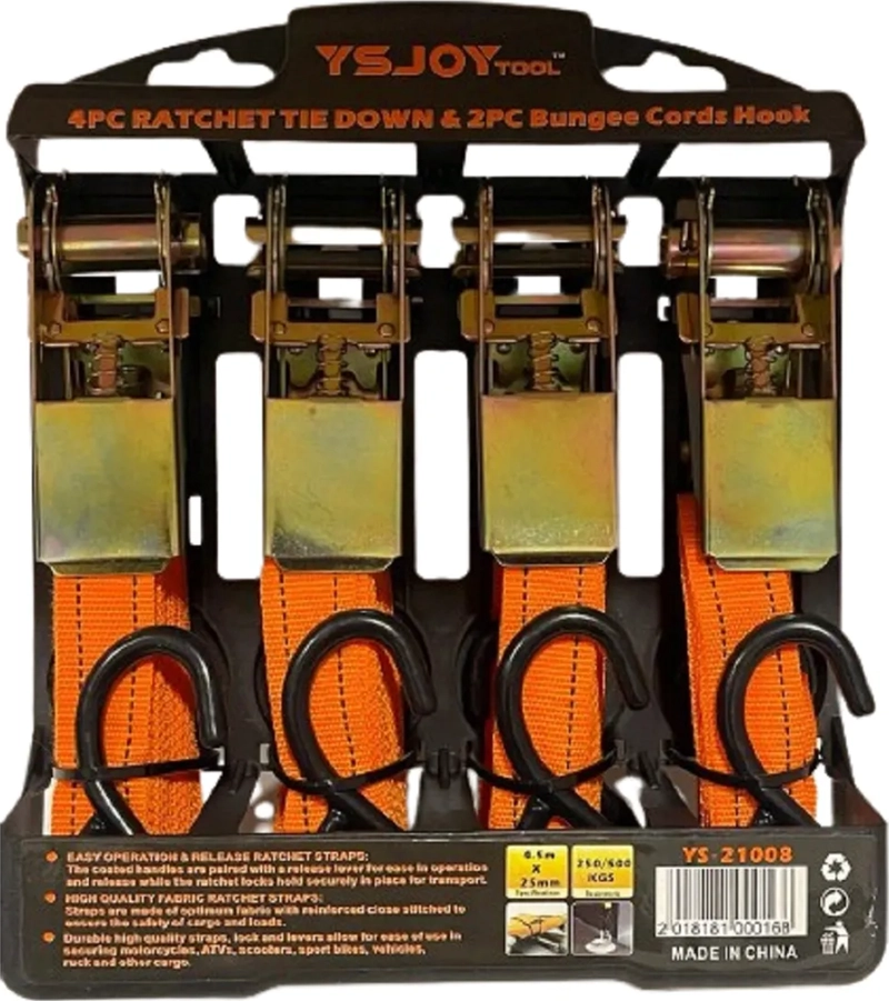 LINGA ENGANCHE ESLINGA DE AMARRE AUTO 4PCS AUTO MOTO BICI ESLINGA - 2