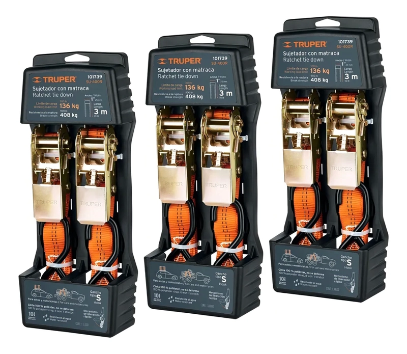 ESLINGA DE AMARRE PARA 1125 KG TRUPER NARANJA VARIANTE - 3
