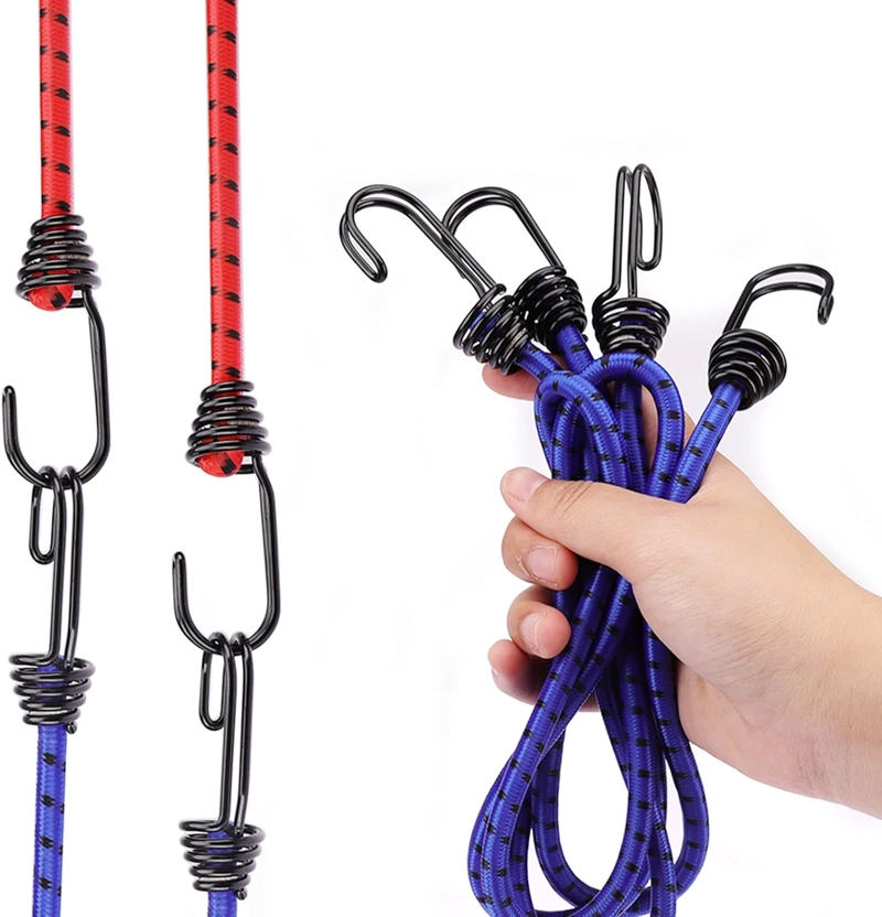 PACK 8 CUERDAS ELASTICAS ESLINGA PULPO AMARRE 30CM X 4MM MULTICOLOR - 3