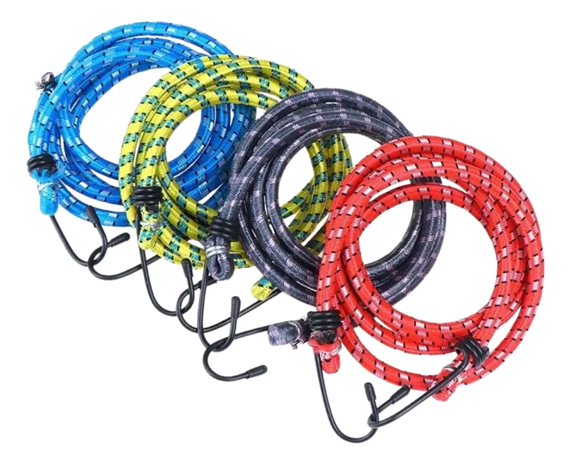 SET 6 CUERDAS ELASTICAS 1.68M ESLINGA AMARRE PULPO SURTIDOS SURTIDO - 2