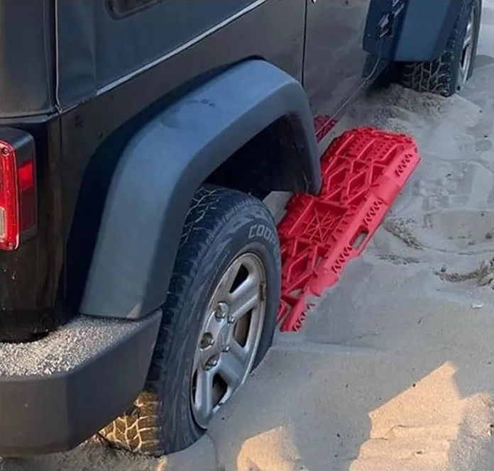 TABLAS DE TRACCION RECUPERACION RESCATE 4X4 CON BASE HI-LIFT ROJO - 2