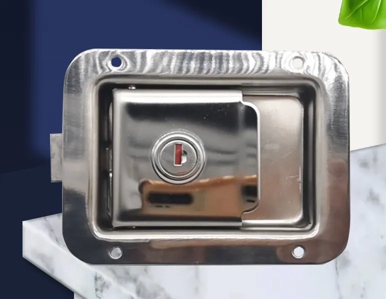 CHAPA INOX CON LLAVE CAMPER - CARRO DE ARRASTRE - REMOLQUE - 4