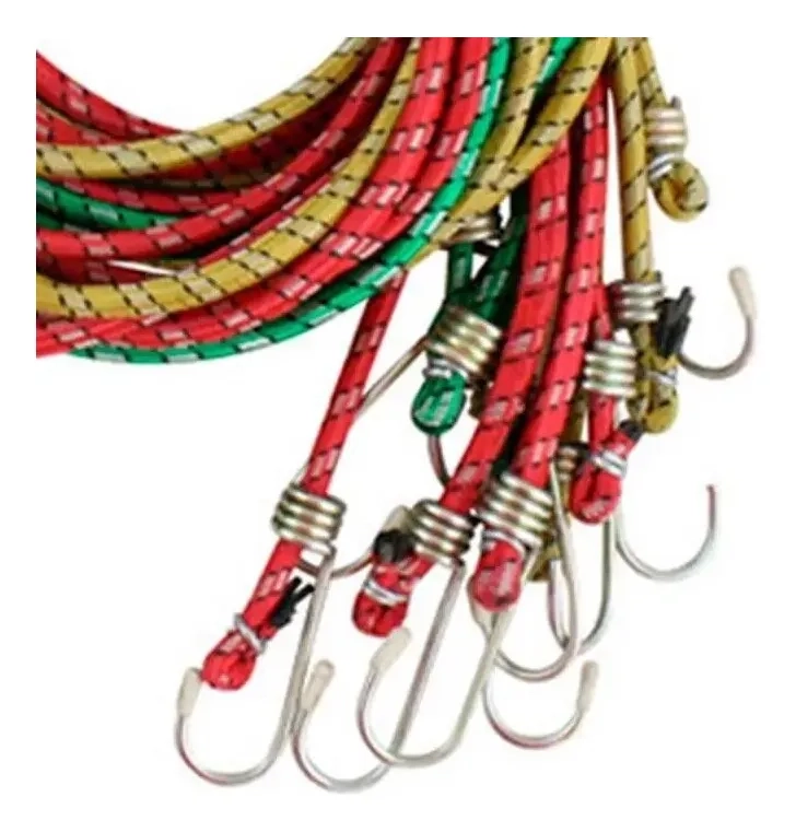 SET DE 6 CUERDAS ELASTICAS ESLINGA AMARRE PULPO 1,68 - 2