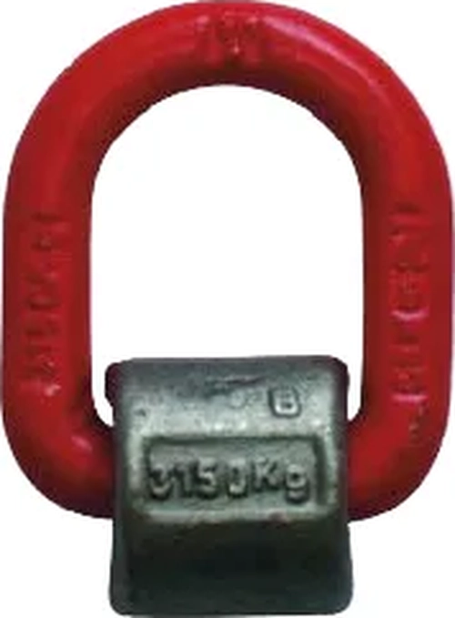 CANCAMO SOLDABLE D-RING GR80 2.000KG (1 UNIDAD) ROJO - 2