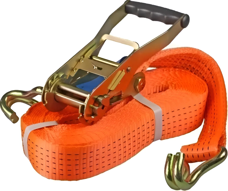 ESLINGA DE AMARRE 10 METROS CON RATCHET CARGA LIMITE 3600 KG NARANJA - 1