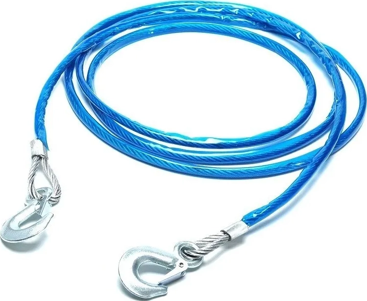 CABLE DE REMOLQUE AUTO ACERO 3000KGS 8MM X 4M - 3