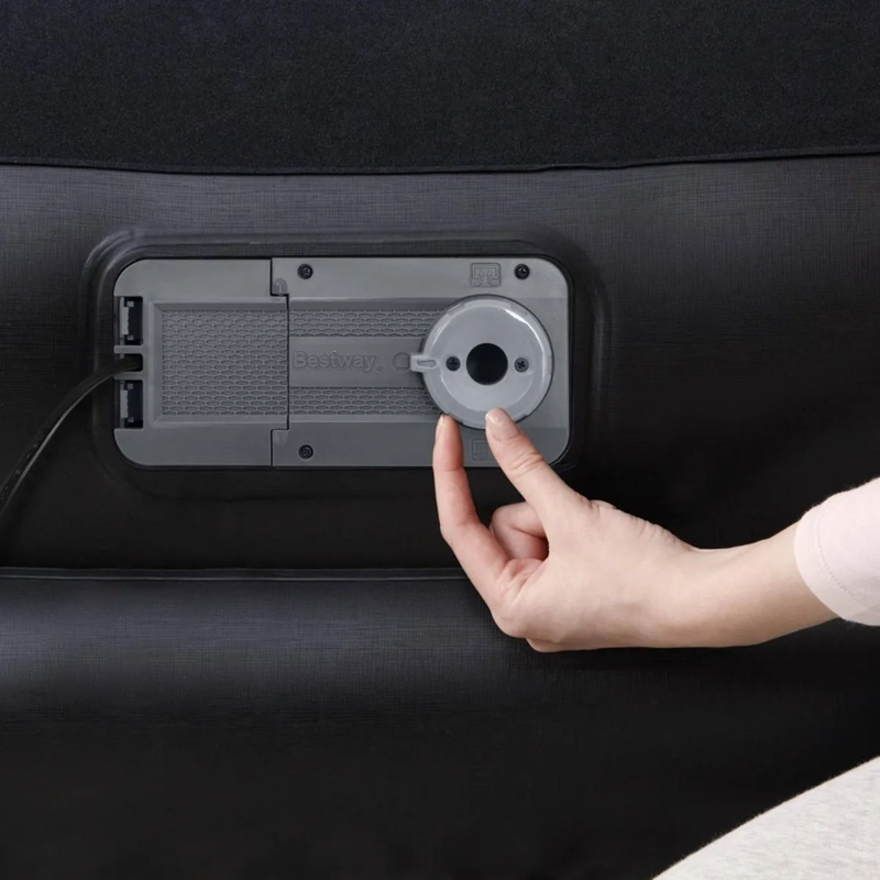 COLCHON ELE CTRICO INFLABLE 1 PLAZA BESTWAY COLOR NEGRO - 2