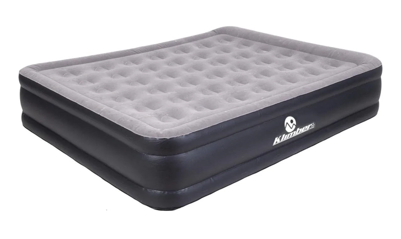 COLCHON INFLABLE ELE CTRICO DOBLE KLIMBER HIMALAYA COLOR GRIS - 1