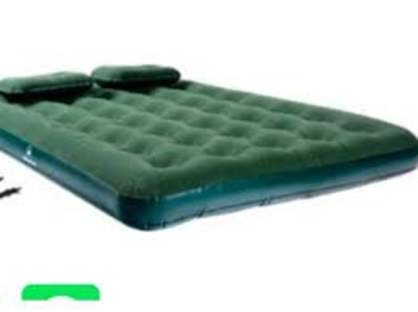 COMBO COLCHON DOBLE + 2 ALMOHADAS + INFLADOR PARA CAMPING - 2
