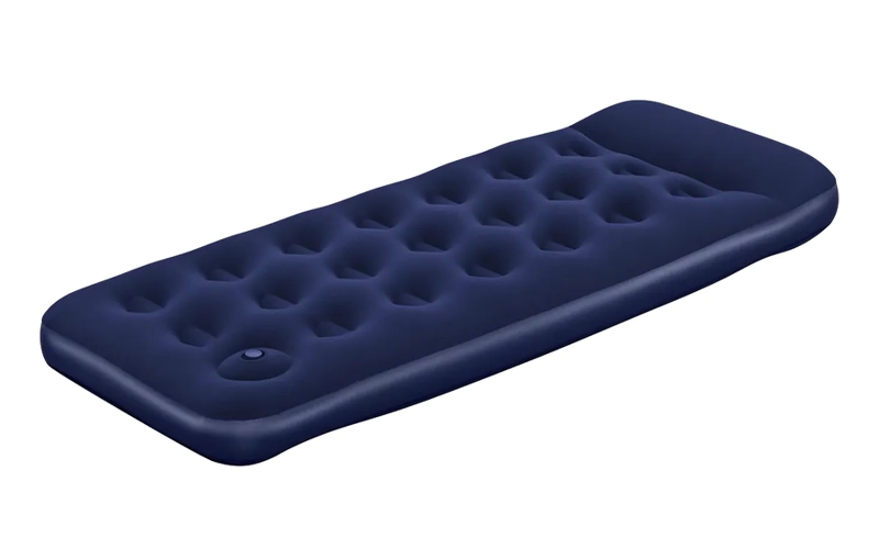 COLCHON INFLABLE 1 PLAZA 185X76X28 - INFLADOR INCORPORADO!! COLOR AZUL - 3