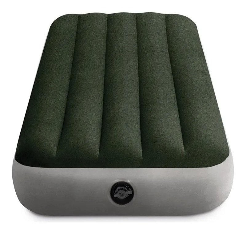 COLCHON INFLABLE INTEX 1 PLAZA 76X191X25 CMS // BAMO VERDE - 1