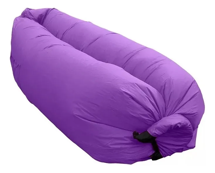 COLCHON INFLABLE SOFA SILLON INFLABLE TUMBONA VERDE.NEGRO.CELESTE.VIOLETA.ROJO - 2