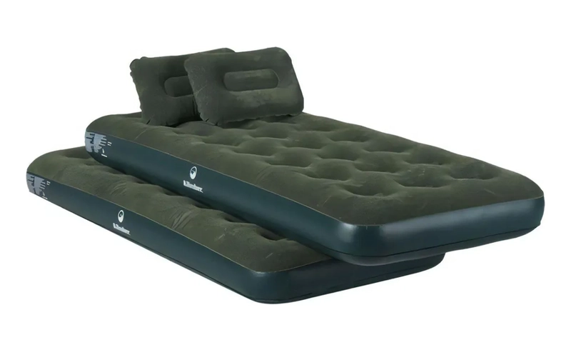 SET 2 COLCHON INFLABLE KLIMBER 14719 COLOR VERDE HASTA 227KG DE 76CM X 185CM X 22CM - 4