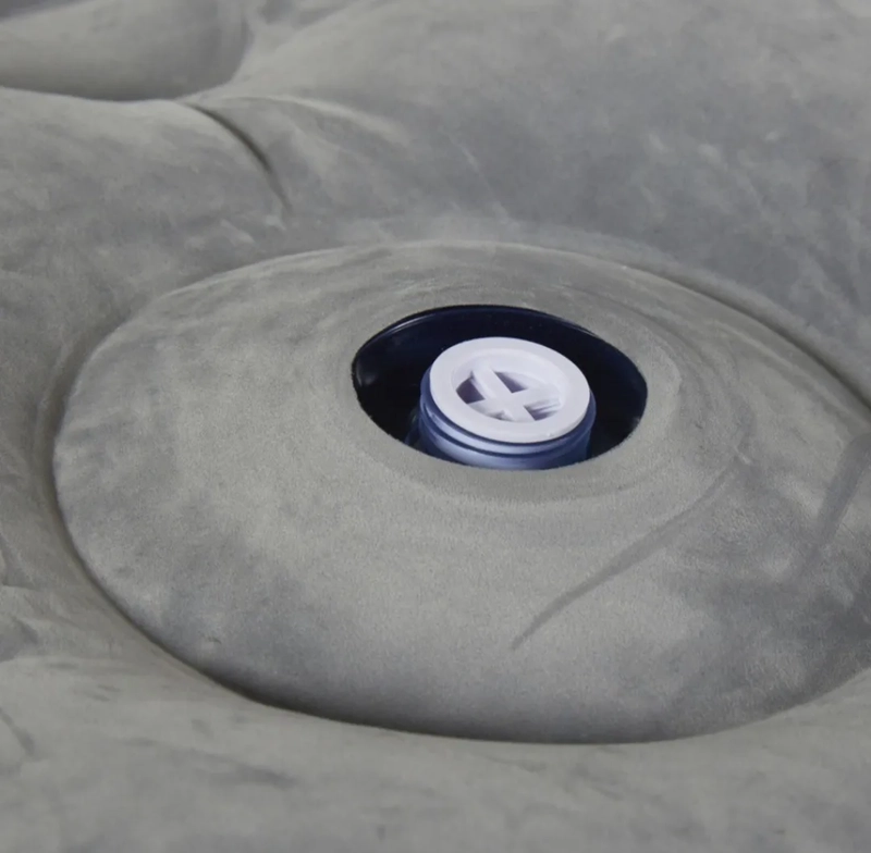 COLCHON INFLABLE 2 PLAZAS RESCUE CON INFLADOR PIE GRIS - 2