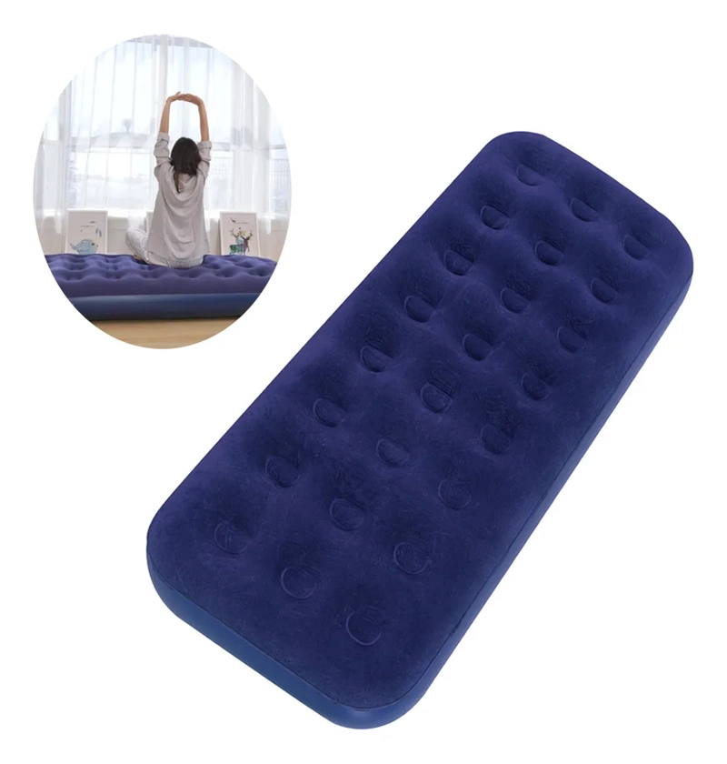 COLCHON INFLABLE SAFARI 1 PLAZA 191X73X22CM 20411 GEOUTDOOR AZUL - 2