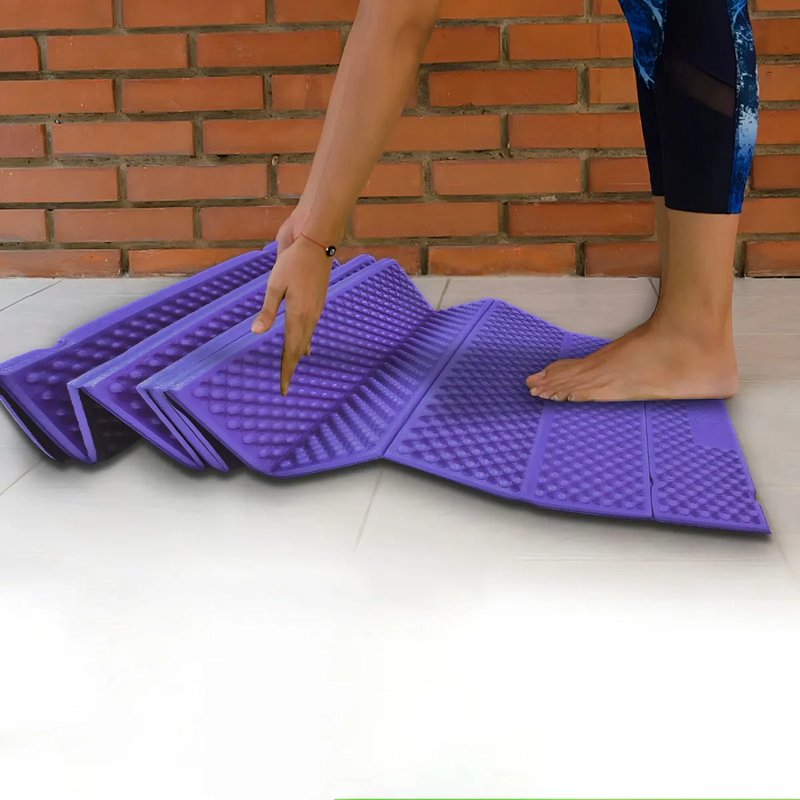COLCHONETA DE CAMPING DE 190X57CM,ULTRALIGERA DE ESPUMA COLOR VIOLETA - 3