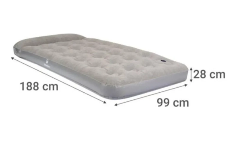 COLCHON INFLABLE ELE CTRICO INDIVIDUAL 1 PLAZA 190X100X40CM - 2