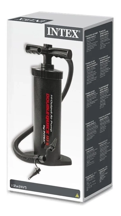 INFLADOR DE PIE DOBLE VELOCIDAD INTEX // BAMO NEGRO - 3