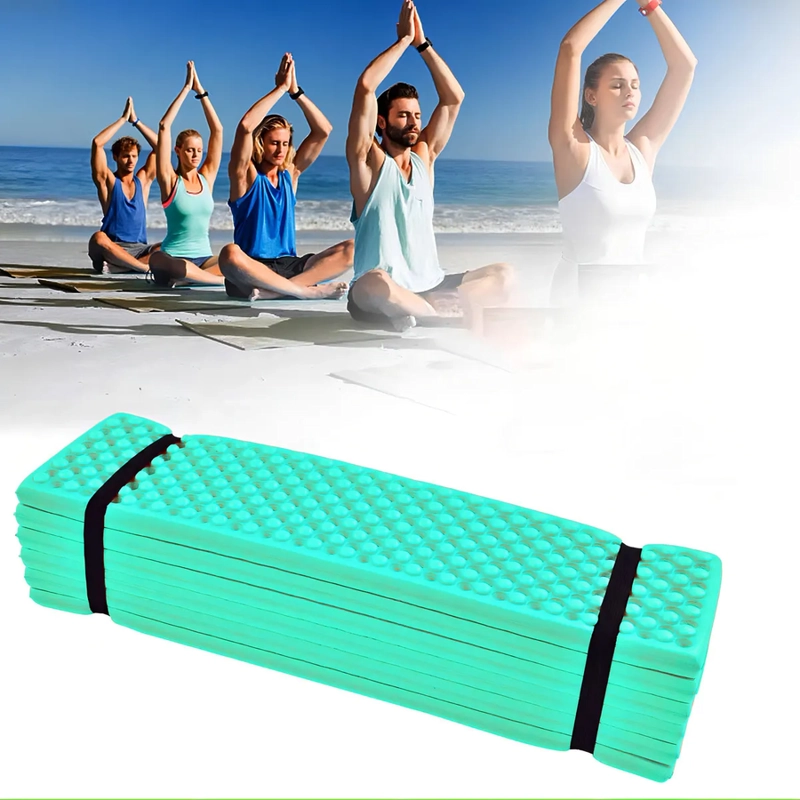 COLCHONETA DE CAMPING DE 190X57CM,ULTRALIGERA DE ESPUMA COLOR VERDE - 4