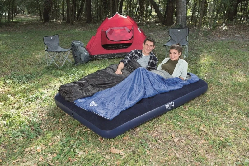 COLCHON INFLABLE DE 2 PLAZAS COLCHON GRANDE AZUL - 3