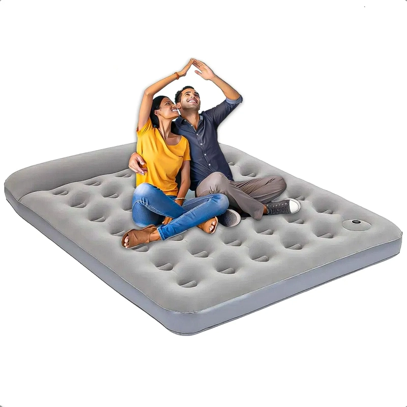 COLCHON INFLABLE 2 PLAZAS COLEMAN® CON BOMBA DE AIRE PIE GRIS - 2