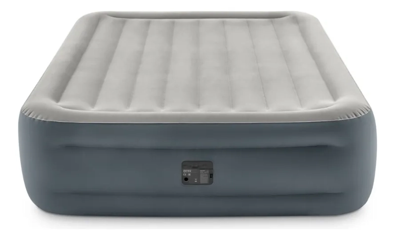 COLCHON ELE CTRICO INFLABLE DURA-BEAM 152X203X46 CM GDE INTEX COLOR GRIS - 2