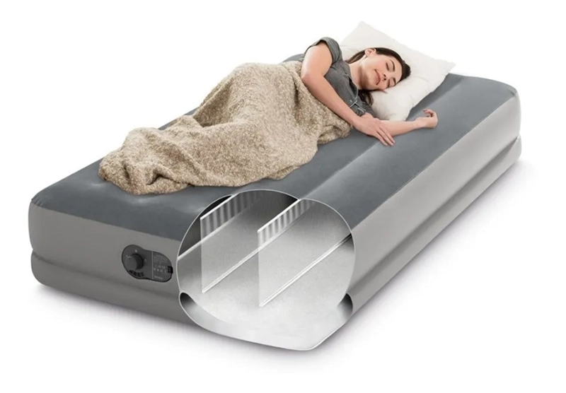 COLCHON INFLABLE ELE CTRICO USB INTEX 1,5 PLZ 99X191X30 /BAMO GRIS - 2