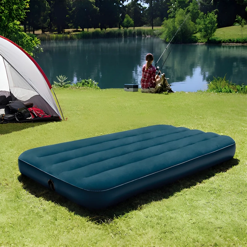 COLCHON INFLABLE UNO 1 PLAZA DURA BEAM STANDAR CAMPING INTEX COLOR AZUL - 3