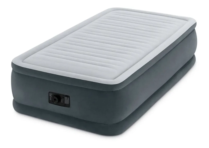 COLCHON INFLABLE ELE CTRICO INTEX 1,5 PLAZAS GRIS // BAMO - 2