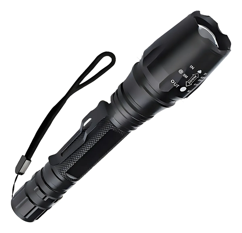 LINTERNA TACTICA GNE RICA BL-8668 LED MILITAR POTENTE RECARGABABLE COLOR DE LA LUZ BLANCO - 3