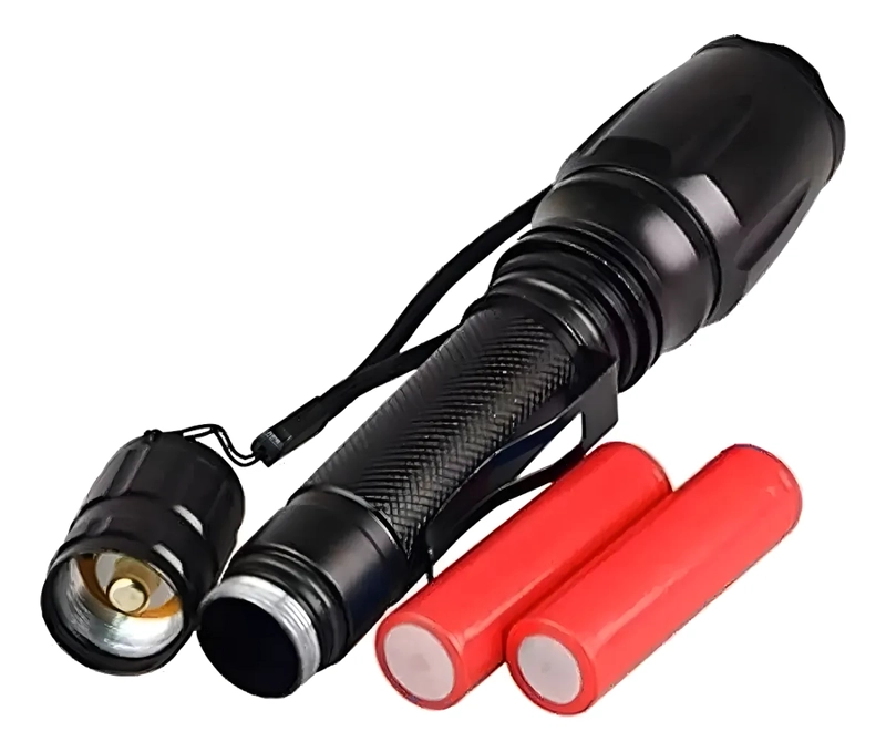 LINTERNA TACTICA GNE RICA BL-8668 LED MILITAR POTENTE RECARGABABLE COLOR DE LA LUZ BLANCO - 4