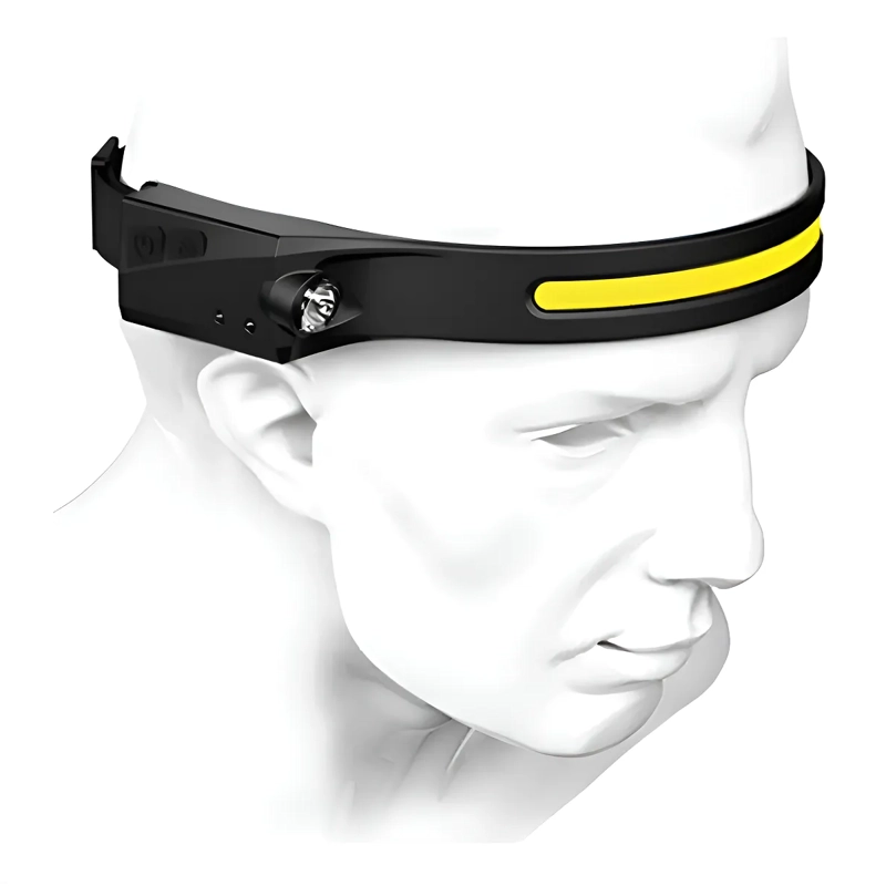 LINTERNA LED FRONTAL CINTILLO CABEZA BICICLETA RECARGABLE BLANCO FRIO - 2