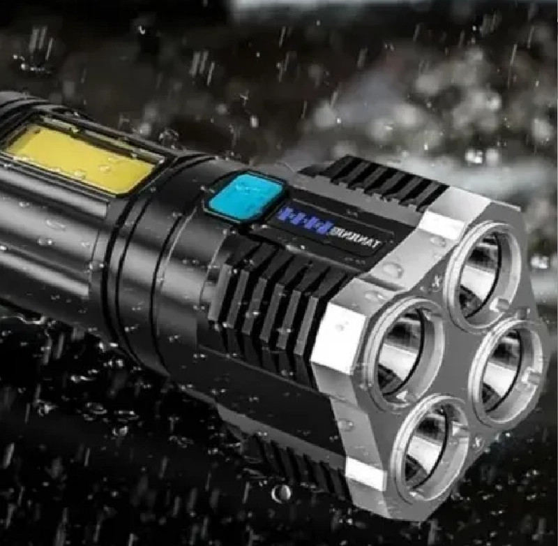 LINTERNA LED USB RECARGABLE FOCO CAMPING 4 FOCOS COB LED - 3