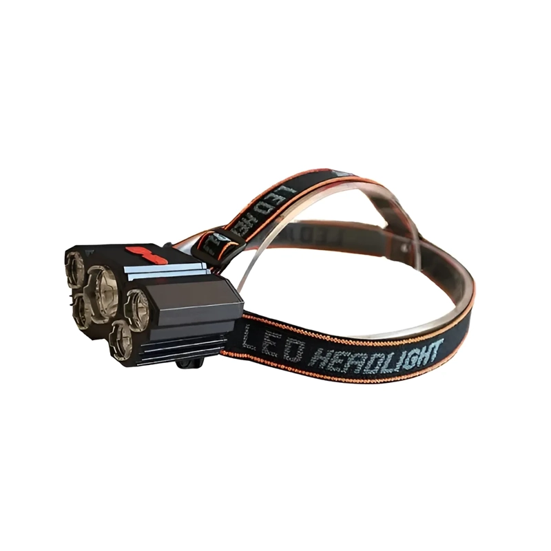 LINTERNA LED MINERO FRONTAL 5 LED IMPERMEABLE RECARGABLE USB - 4